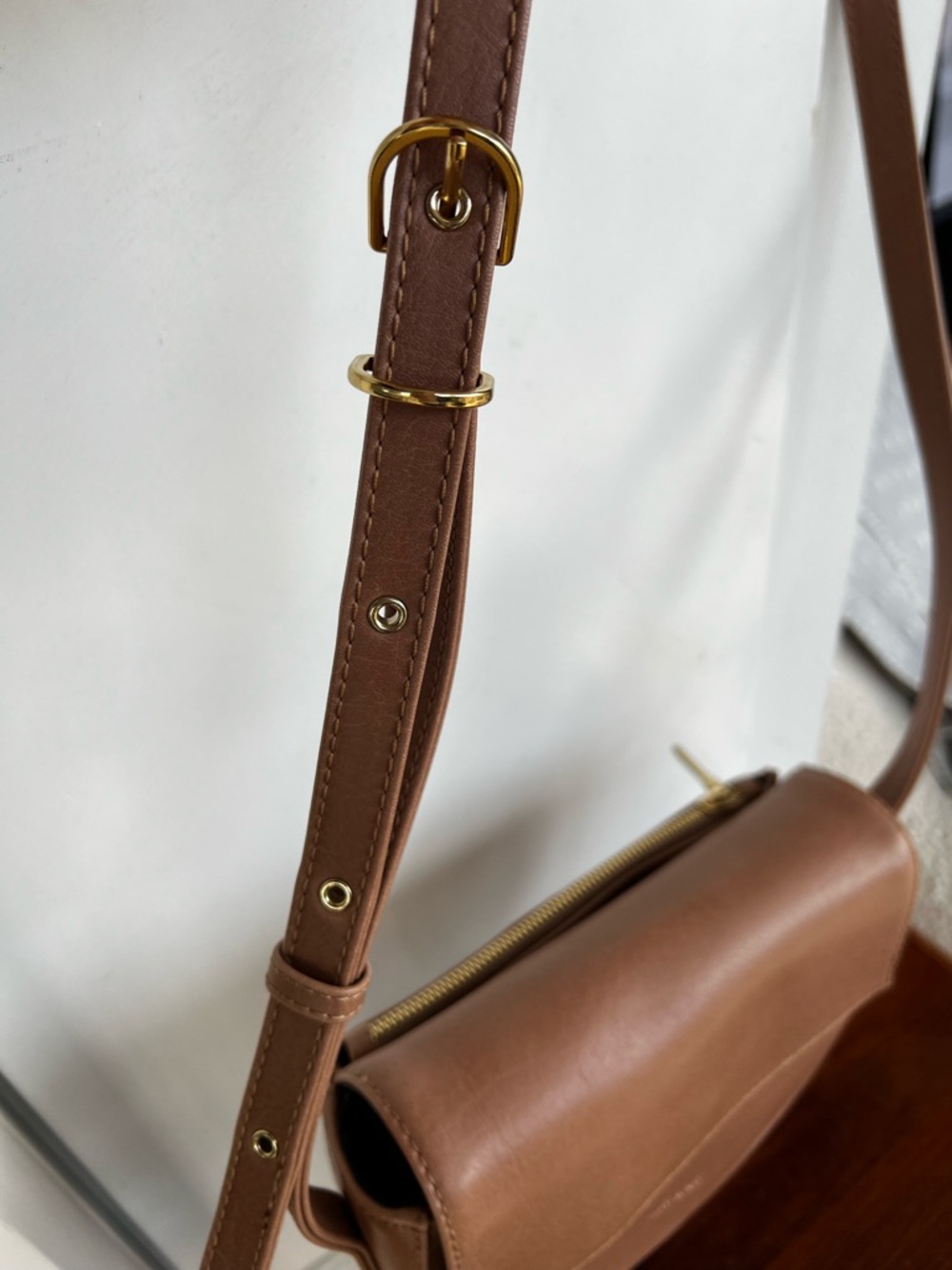 Matt & Nat Saddle Crossbody in Cognac - Picture 2 of 3